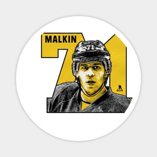 Evgeni Malkin Pittsburgh Number Magnet